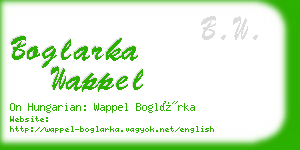 boglarka wappel business card